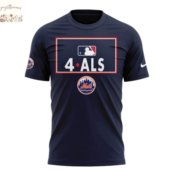 New York Mets Awareness To ALS 3D T-Shirt