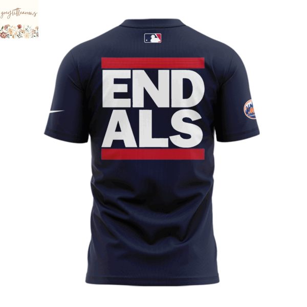 New York Mets Awareness To ALS 3D T-Shirt