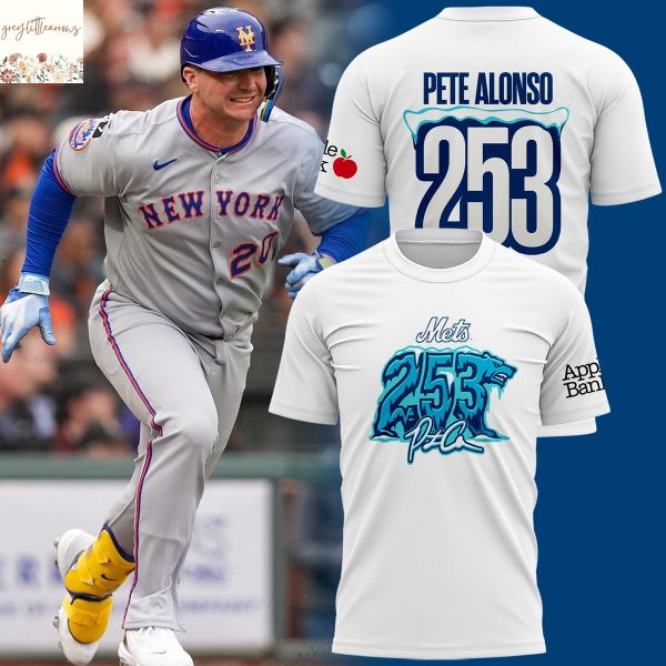 New York Mets Pete Alonso Home Run Record 3D T-Shirt