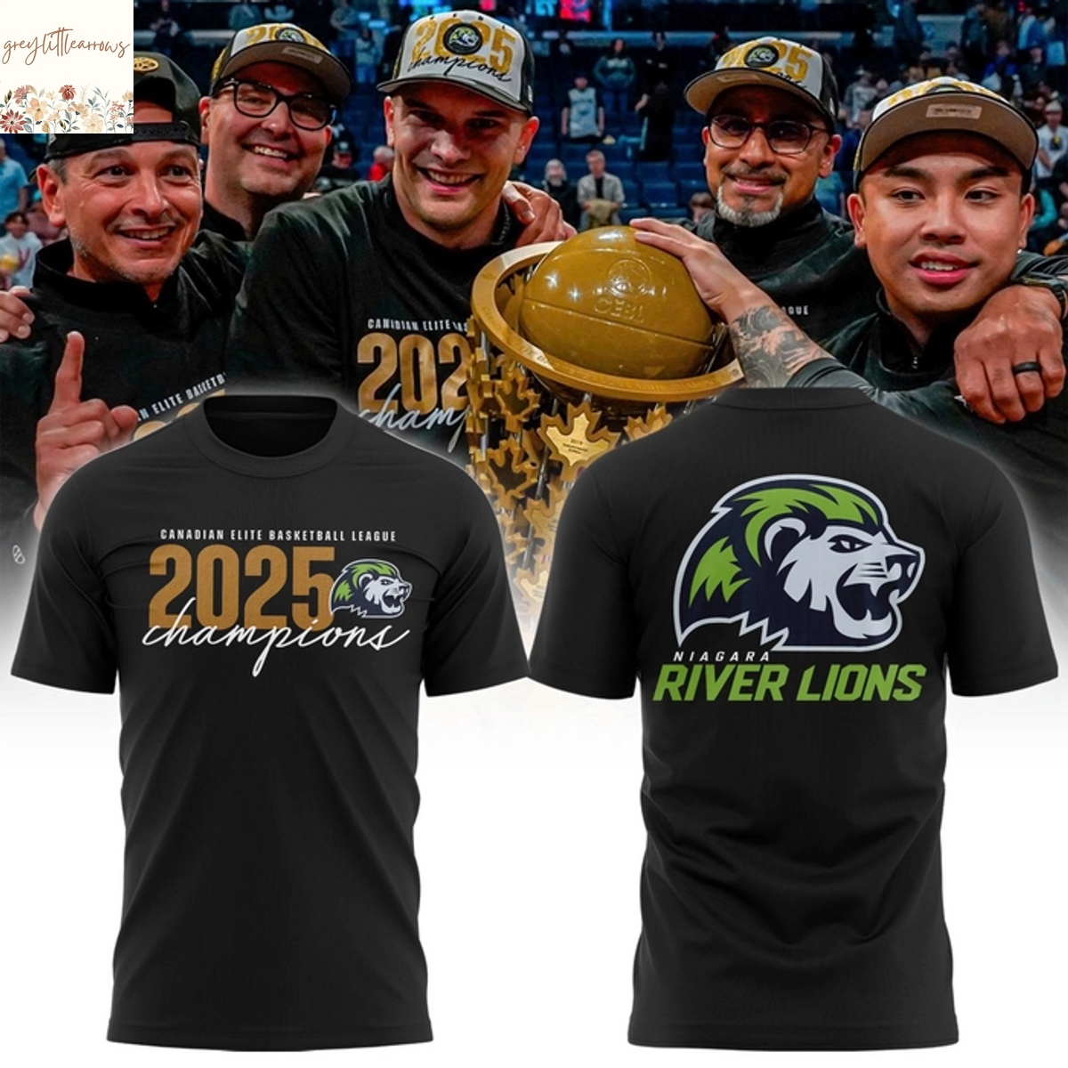 Niagara River Lions Basketball Champions 2025 3D T-Shirt Niagara River Lions Basketball Champions 2025 3D T-Shirt