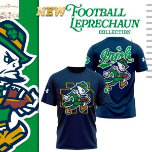 Notre Dame Fighting Irish Football The Fighting Irish 2025 3D T-Shirt – Blue
