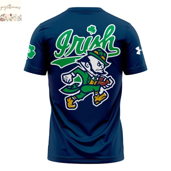 Notre Dame Fighting Irish Football The Fighting Irish 2025 3D T-Shirt – Blue