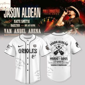 Orioles x Jason Aldean Full Throttle Tour 2025 Baseball Jersey
