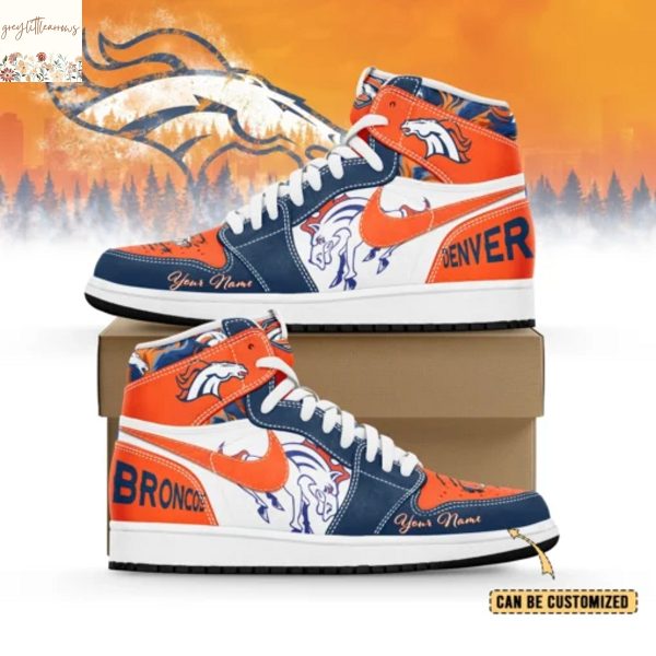 Personalized Denver Broncos 2025 Air Jordan 1 High Top