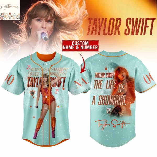 Personalized Taylor Swift The Life Of A Showgirl Baseball Jersey
