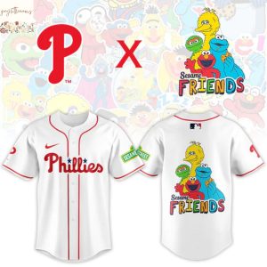 Philadelphia Phillies 2025 Sesame Friends Baseball Jersey
