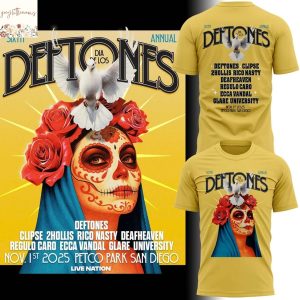 San Diego Padres Dia De Los Deftones 2025 3D T-Shirt