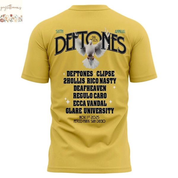San Diego Padres Dia De Los Deftones 2025 3D T-Shirt
