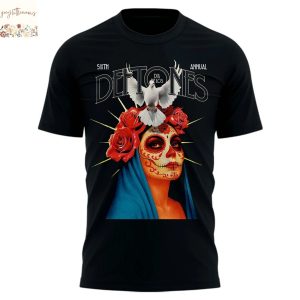 San Diego Padres Dia De Los Deftones 2025 3D T-Shirt – Black