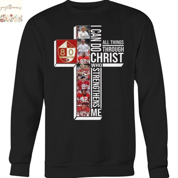 San Francisco 49ers 80 Years Signature Unisex T-Shirt