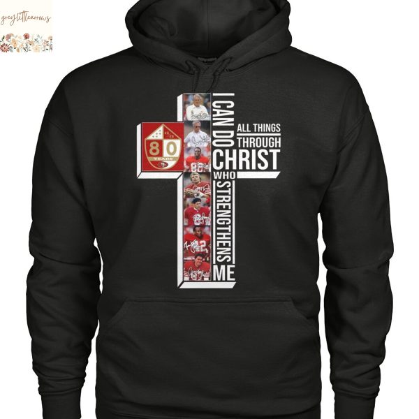 San Francisco 49ers 80 Years Signature Unisex T-Shirt