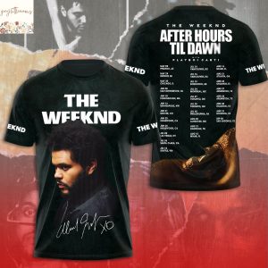 The Weeknd After Hours Til Dawn Tour 2025 Signature 3D T-Shirt