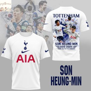 Tottenham Hotspur F.C. X Son Heung-min 2015-2025 Signature 3D T-Shirt