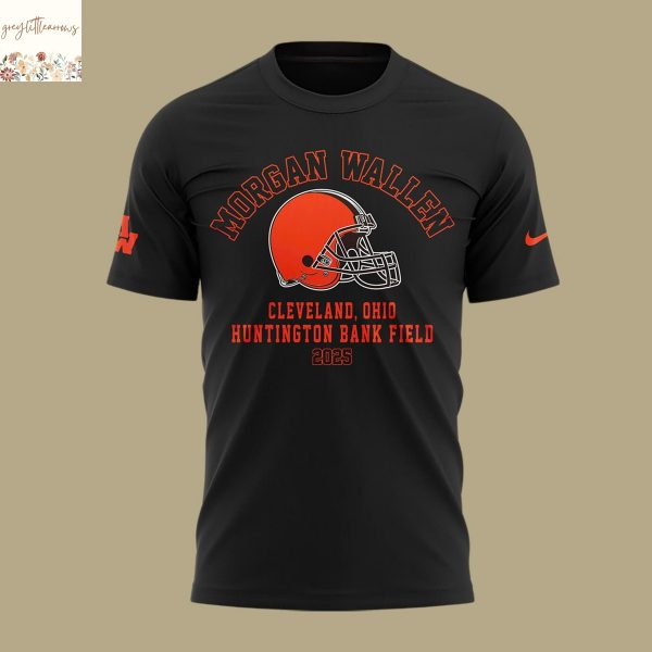 Wallen x Cleveland Browns Im The Problem 2025 Tour 3D T-Shirt – Black