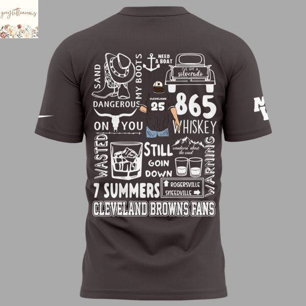 Wallen x Cleveland Browns Im The Problem Tour 2025 3D T-Shirt