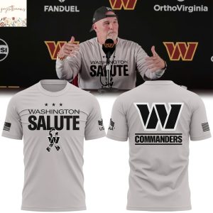 Washington Commanders 2025 Military Appreciation Day Design 3D T-Shirt