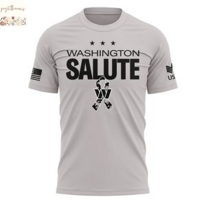 Washington Commanders 2025 Military Appreciation Day Design 3D T-Shirt