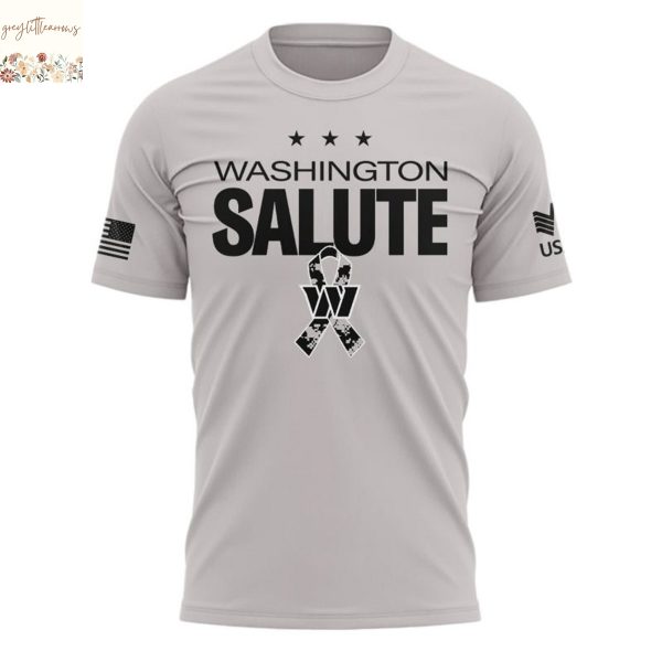 Washington Commanders 2025 Military Appreciation Day Design 3D T-Shirt