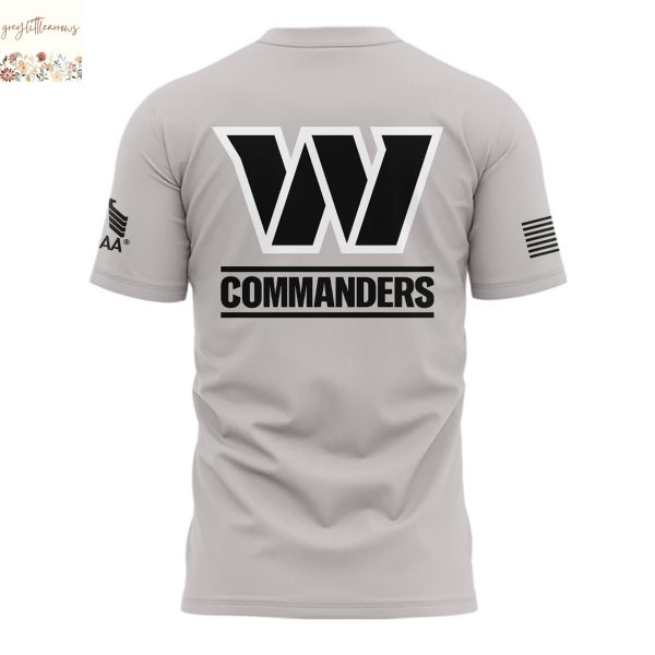 Washington Commanders 2025 Military Appreciation Day Design 3D T-Shirt