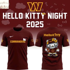 Washington Commanders Cat Kitty 3D T-Shirt