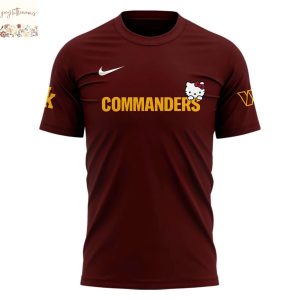 Washington Commanders Cat Kitty 3D T-Shirt