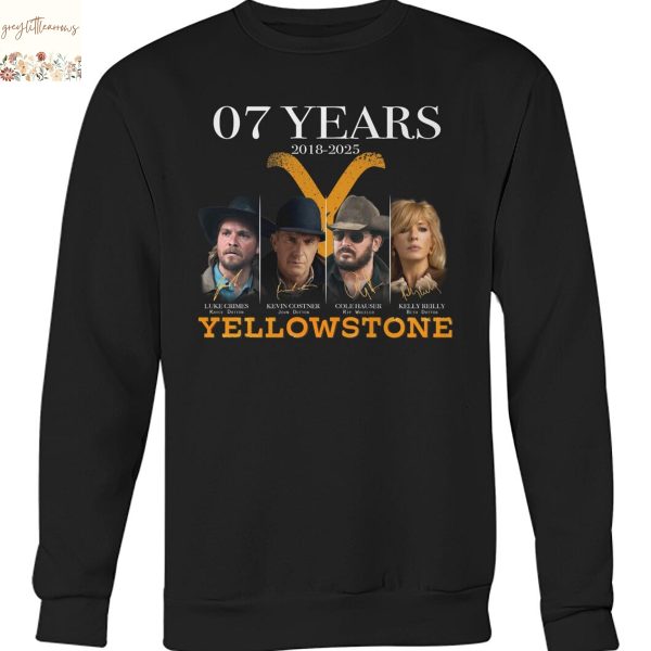 Yellowstone 07 Years 2018-2025 Signature Unisex T-Shirt