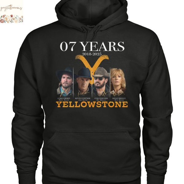 Yellowstone 07 Years 2018-2025 Signature Unisex T-Shirt
