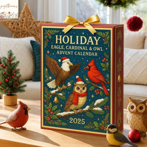 2025 Holiday Eagle, Cardinal & Owl Advent Calendar