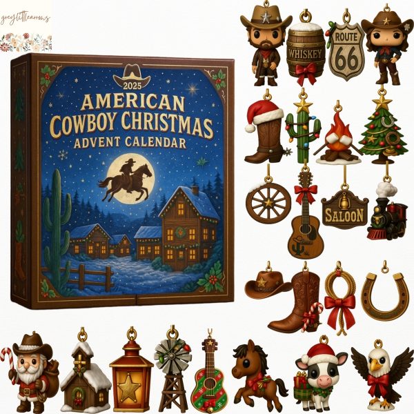 American Cowboy Christmas Advent Calendar 2025
