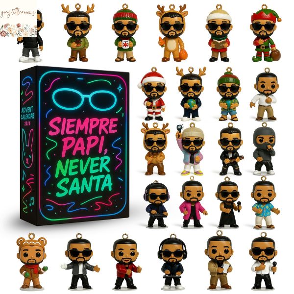 Bad Bunny Siempre Papi Never Santa 2025 Advent Calendar