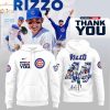 Chicago Cubs Legend Anthony Rizzo Signature Hoodie – Blue