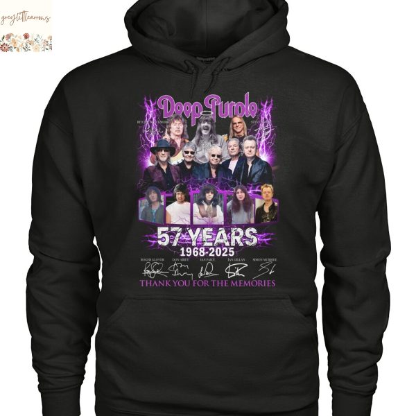 Deep Purple 57 Years Signature Thank You For The Memories Unisex T-Shirt