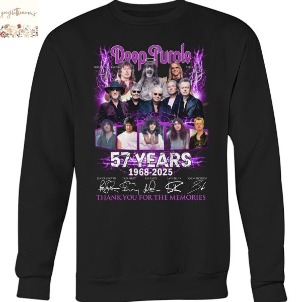Deep Purple 57 Years Signature Thank You For The Memories Unisex T-Shirt