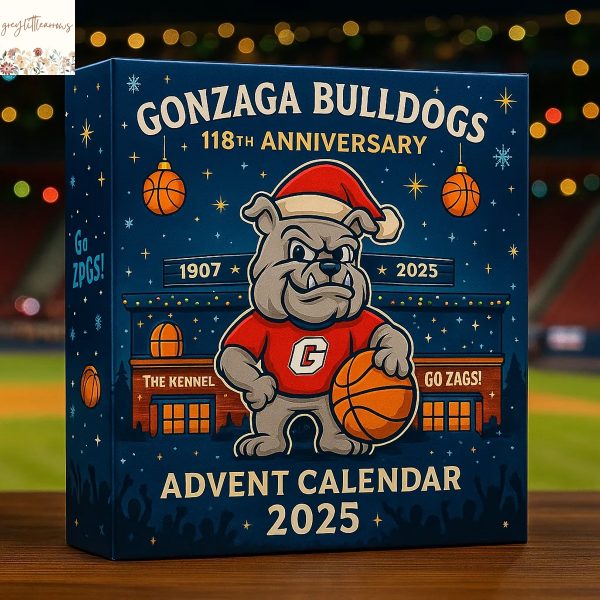 Gonzaga Bulldogs Men Basketball 118th Anniversary Advent Calendar 2025