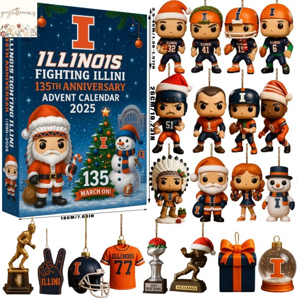Illinois Fighting Illini 135th Anniversary Advent Calendar 2025