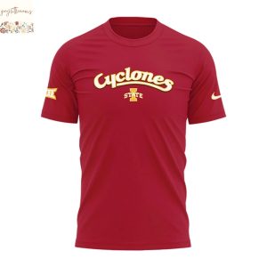 Iowa State Cyclones Red 3D T-Shirt