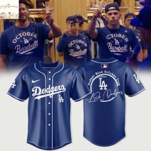 Los Angeles Dodgers 2025 Postseason Dodger Blue Octorber True Baseball Jersey