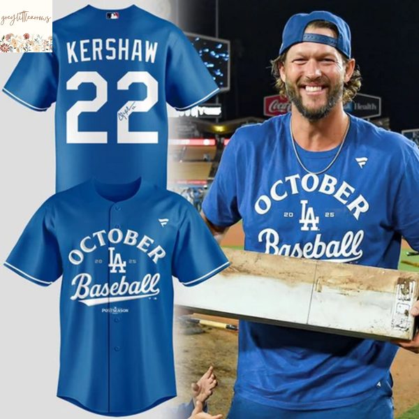 Los Angeles Dodgers x Kershaw Signature Baseball Jersey
