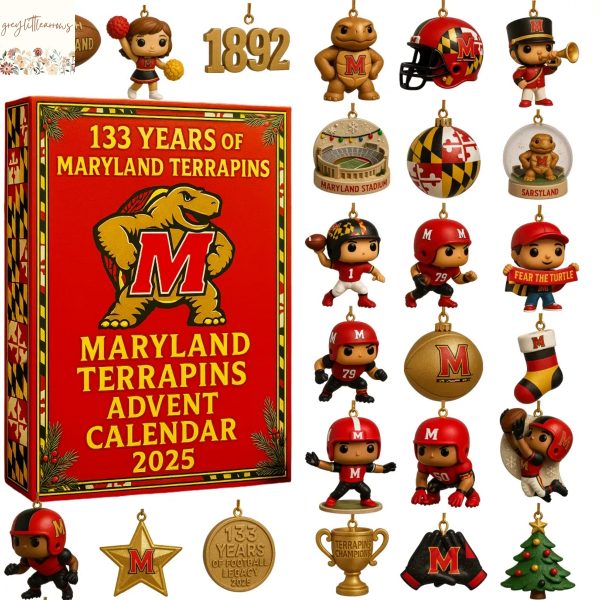 Maryland Terrapins 133th Anniversary  2025 Advent Calendar