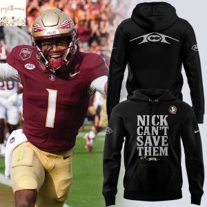 Nick Cant Save Them Tommy Castellanos Florida State Seminoles Football Hoodie – Black
