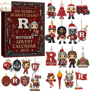 Rutgers Scarlet Knights 156 Years Of Scarlet Legacy 2025 Advent Calendar