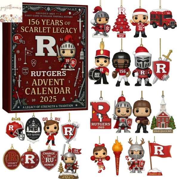 Rutgers Scarlet Knights 156 Years Of Scarlet Legacy 2025 Advent Calendar