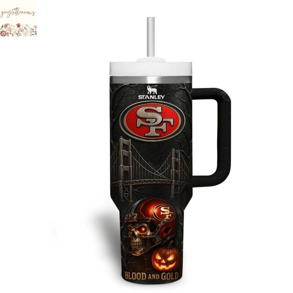 San Francisco 49ers Faithful To The Bay 49ers Forever Tumbler With Handle And Straw