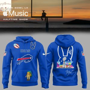 Bad Bunny Super Bowl LX x Buffalo Bills Hoodie