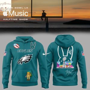 Bad Bunny Super Bowl LX x Philadelphia Eagles Hoodie