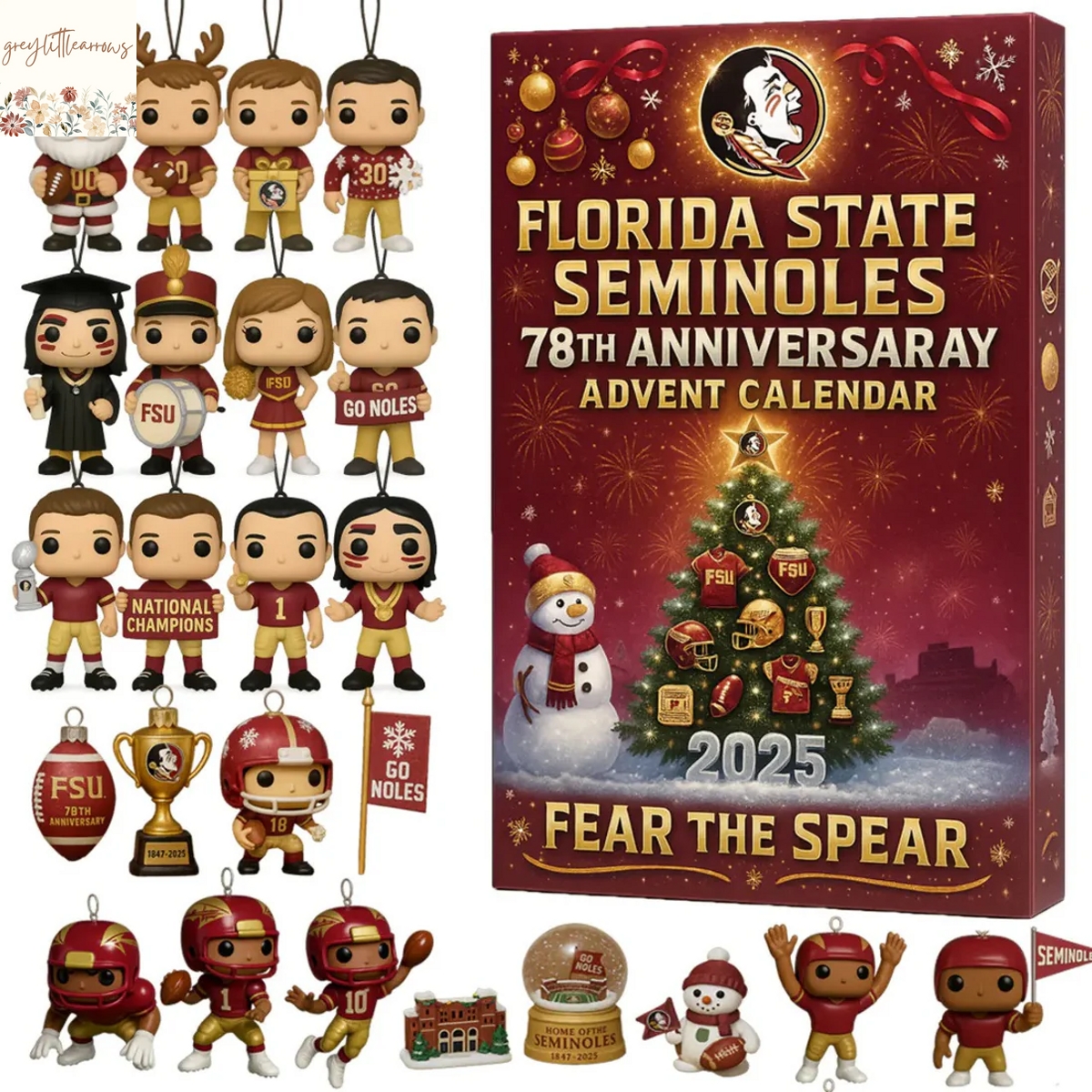 Florida State Seminoles 78th Anniversary 2025 Christmas Advent Calendar Florida State Seminoles 78th Anniversary 2025 Christmas Advent Calendar