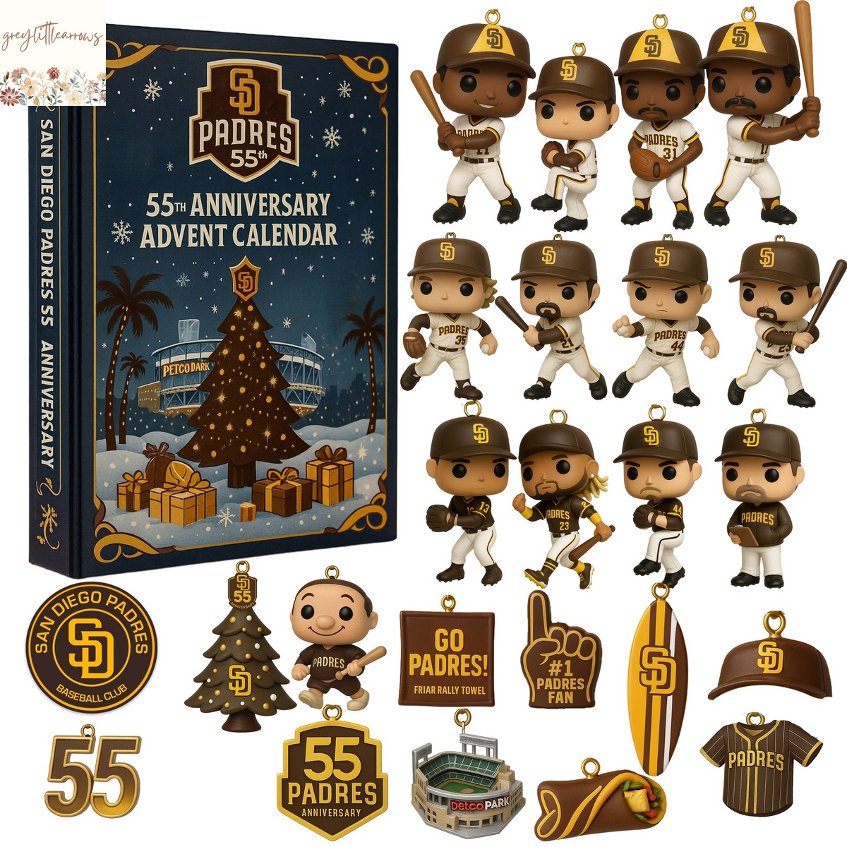 San Diego Padres Advent Calendar 2025 55th Anniversary Christmas San Diego Padres Advent Calendar 2025 55th Anniversary Christmas