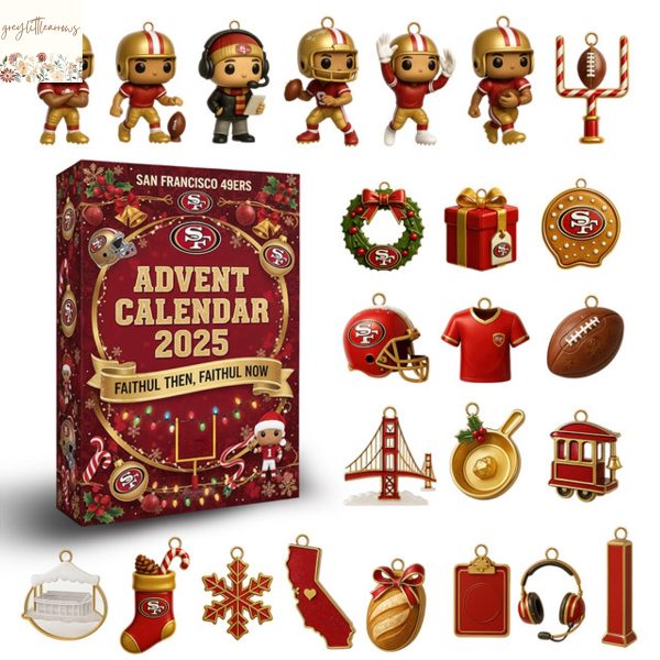 San Francisco 49ers Faithul Then Faithul Now Advent Calendar