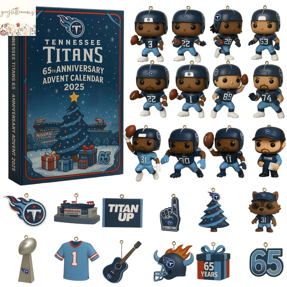 Tennessee Titans 65th Anniversary Advent Calendar Tennessee Titans 65th Anniversary Advent Calendar