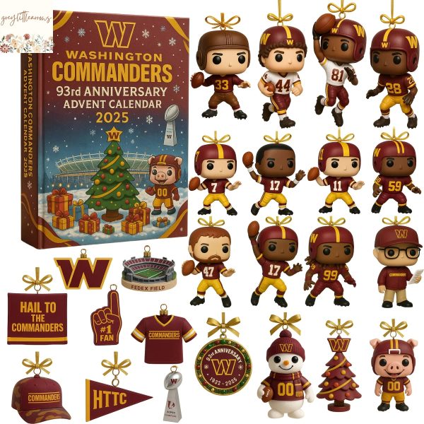 Washington Commanders 93rd Anniversary Advent Calendar